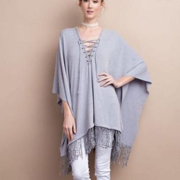 Easel | Boho poncho - Picture 7 of 7